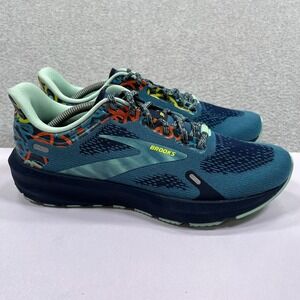 Brooks Launch 9 Running Shoes Womens 8.5 Blue Graffiti Sneakers 1203731B414